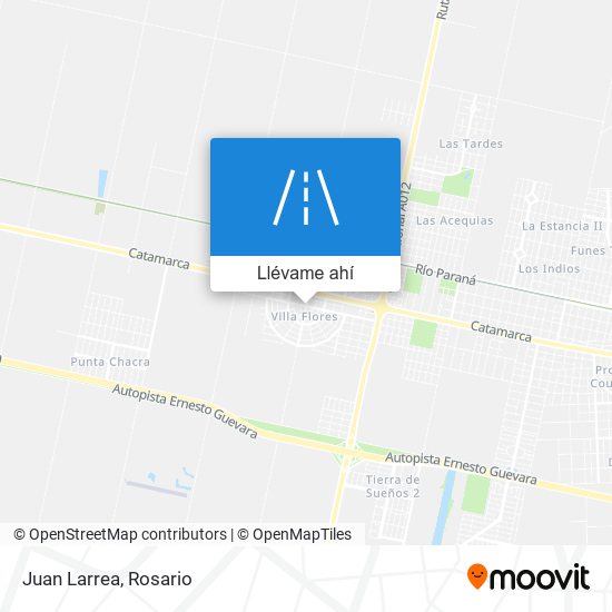 Mapa de Juan Larrea
