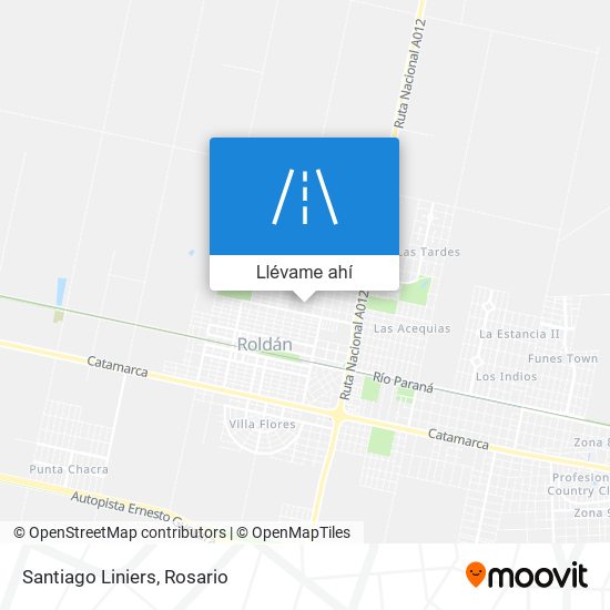 Mapa de Santiago Liniers