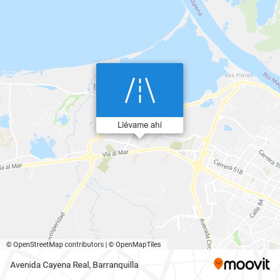 Mapa de Avenida Cayena Real