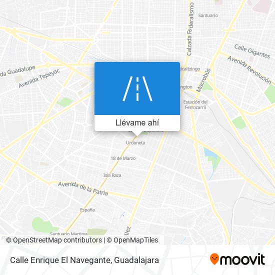 Mapa de Calle Enrique El Navegante