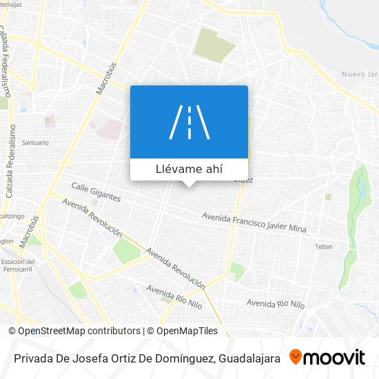 Mapa de Privada De Josefa Ortiz De Domínguez