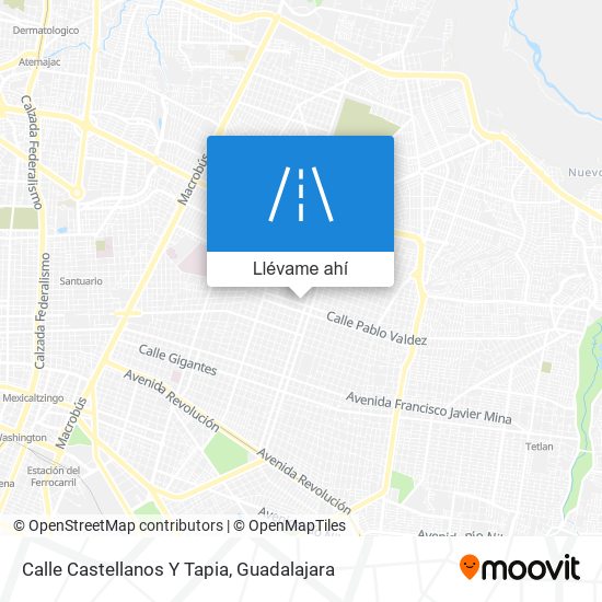 Mapa de Calle Castellanos Y Tapia