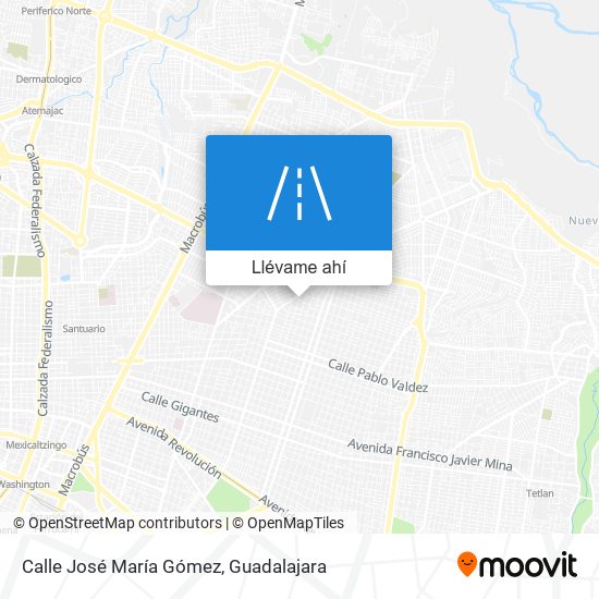 Mapa de Calle José María Gómez