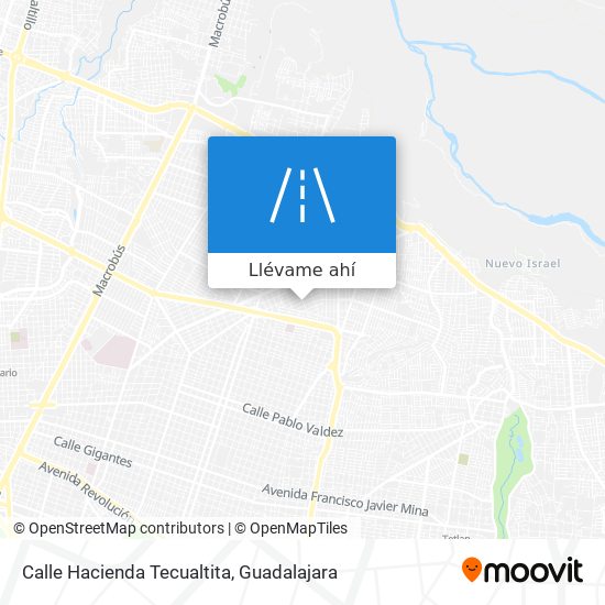 Mapa de Calle Hacienda Tecualtita