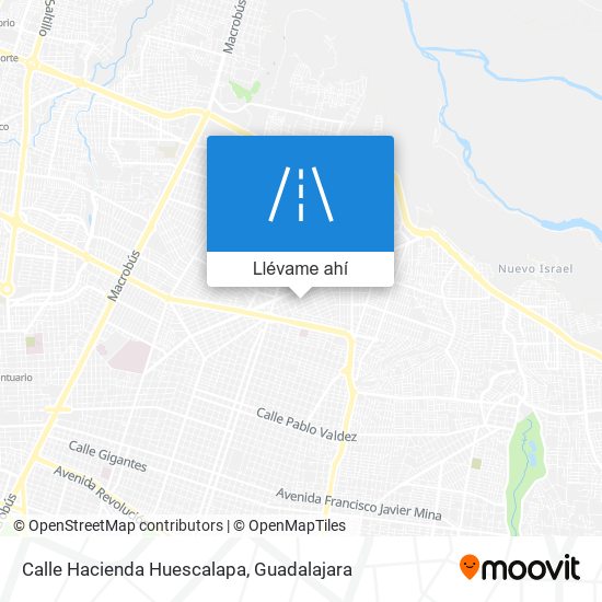 Mapa de Calle Hacienda Huescalapa