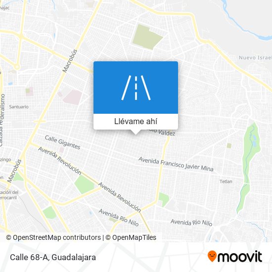 Mapa de Calle 68-A