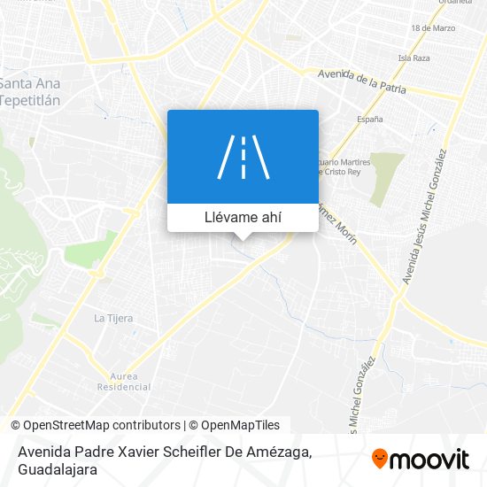 Cómo llegar a Avenida Padre Xavier Scheifler De Amézaga en Tlaquepaque en  Autobús o Tren?