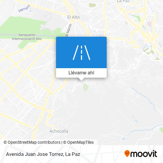 Mapa de Avenida Juan Jose Torrez
