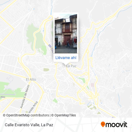 Mapa de Calle Evaristo Valle