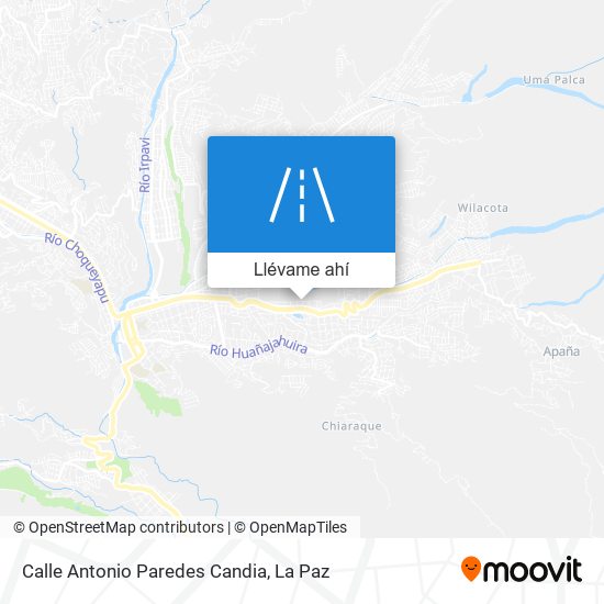 Mapa de Calle Antonio Paredes Candia