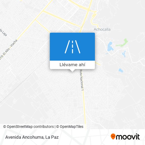 Mapa de Avenida Ancohuma