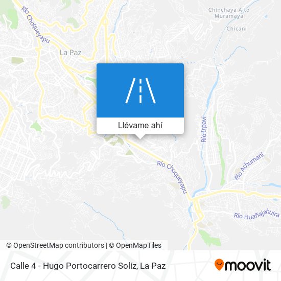Mapa de Calle 4 - Hugo Portocarrero Solíz