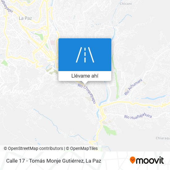 Mapa de Calle 17 - Tomás Monje Gutiérrez