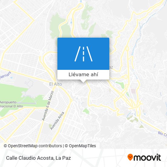 Mapa de Calle Claudio Acosta