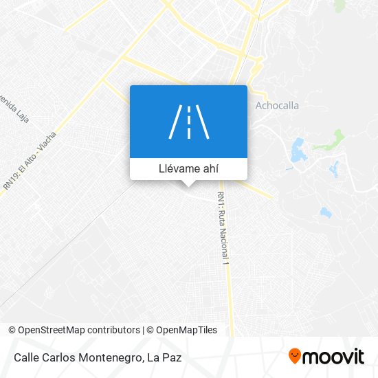 Mapa de Calle Carlos Montenegro