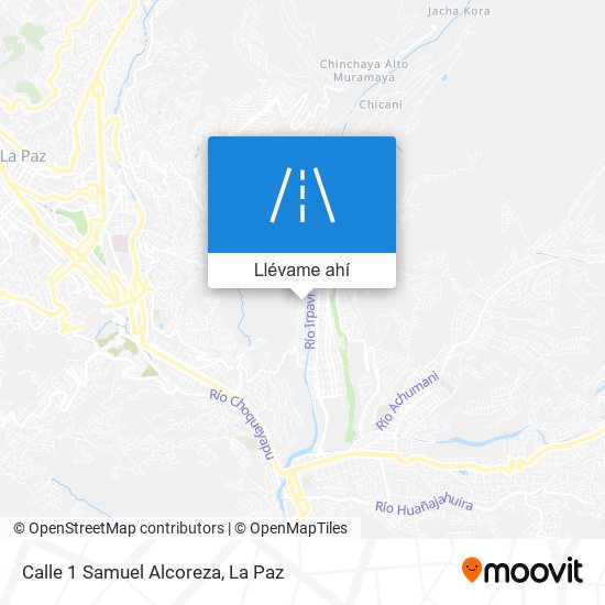 Mapa de Calle 1 Samuel Alcoreza