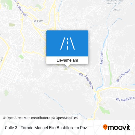 Mapa de Calle 3 - Tomás Manuel Elio Bustillos