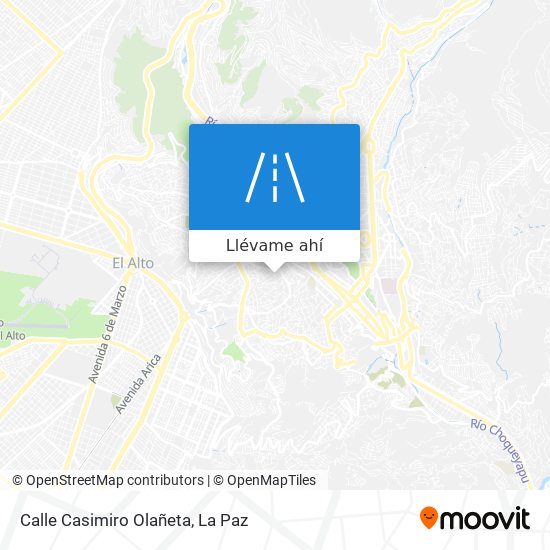 Mapa de Calle Casimiro Olañeta