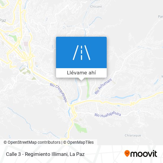 Mapa de Calle 3 - Regimiento Illimani