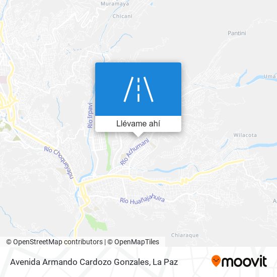 Mapa de Avenida Armando Cardozo Gonzales