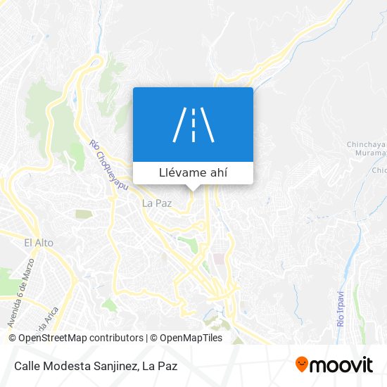 Mapa de Calle Modesta Sanjinez