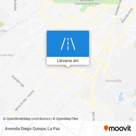 Mapa de Avenida Diego Quispe