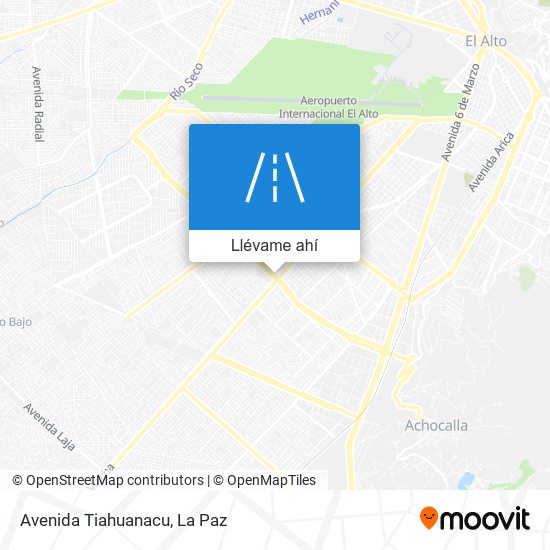 Mapa de Avenida Tiahuanacu