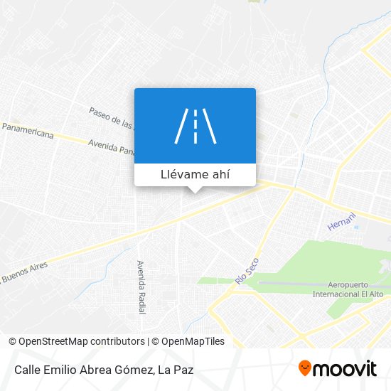 Mapa de Calle Emilio Abrea Gómez