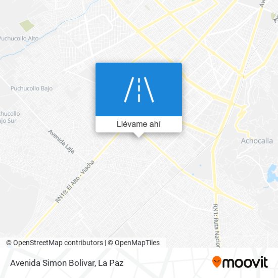 Mapa de Avenida Simon Bolivar