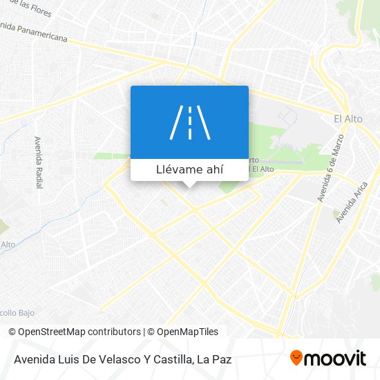 Mapa de Avenida Luis De Velasco Y Castilla