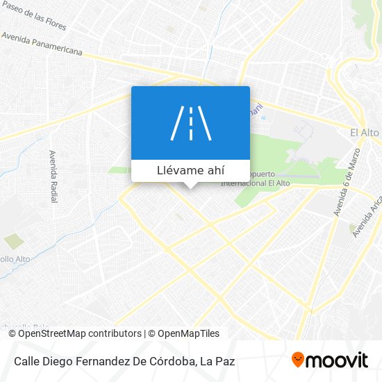 Mapa de Calle Diego Fernandez De Córdoba