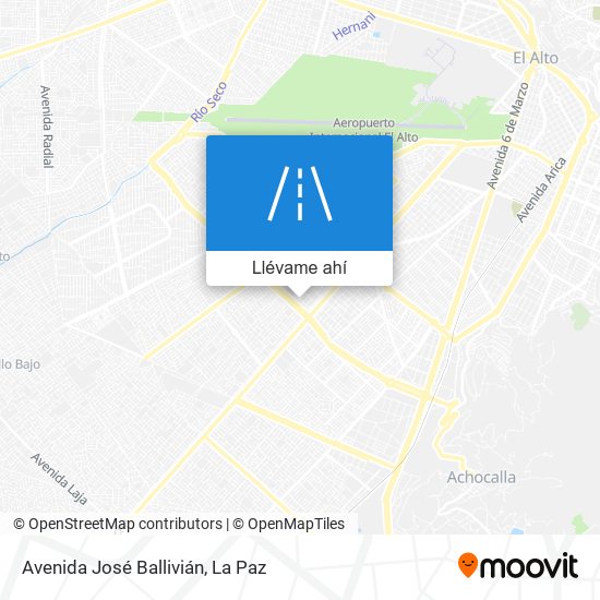 Mapa de Avenida José Ballivián