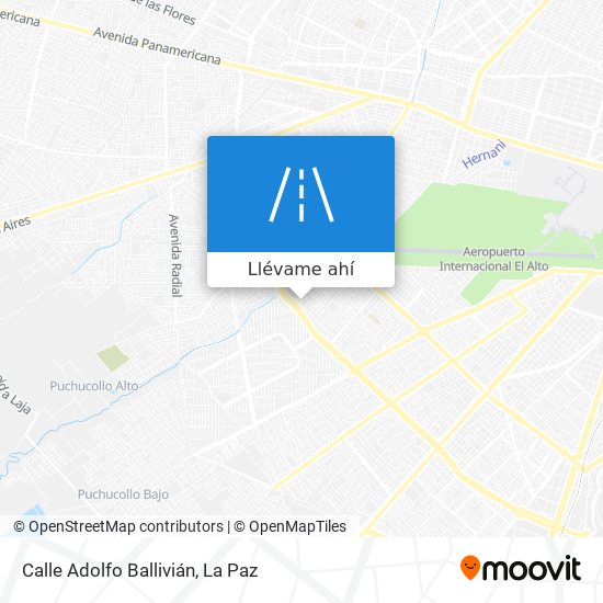 Mapa de Calle Adolfo Ballivián