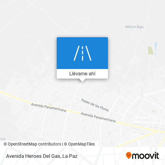 Mapa de Avenida Heroes Del Gas