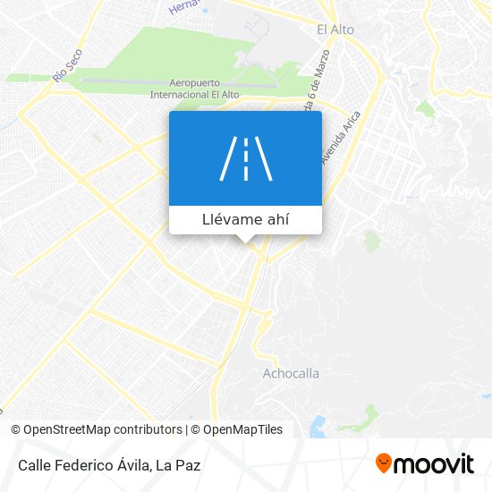 Mapa de Calle Federico Ávila