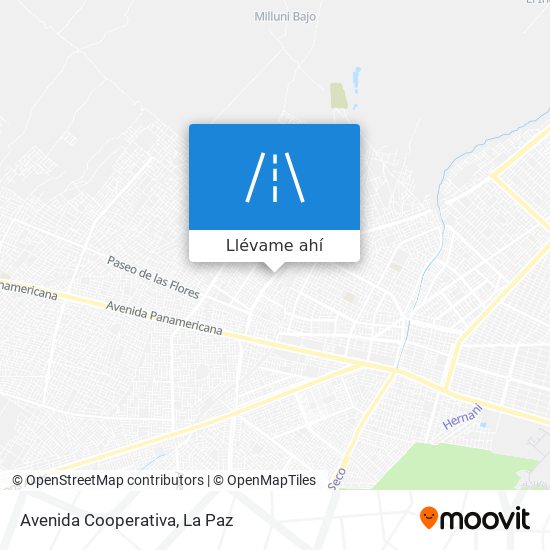 Mapa de Avenida Cooperativa