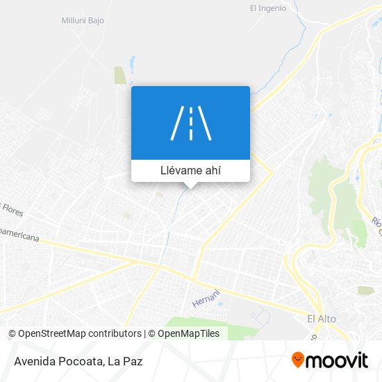 Mapa de Avenida Pocoata