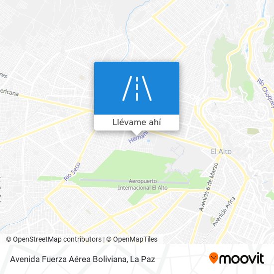 Mapa de Avenida Fuerza Aérea Boliviana