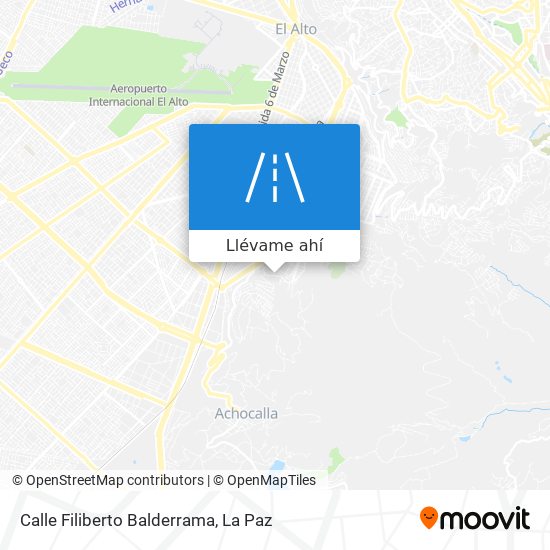 Mapa de Calle Filiberto Balderrama