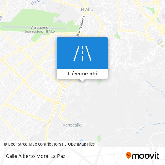 Mapa de Calle Alberto Mora