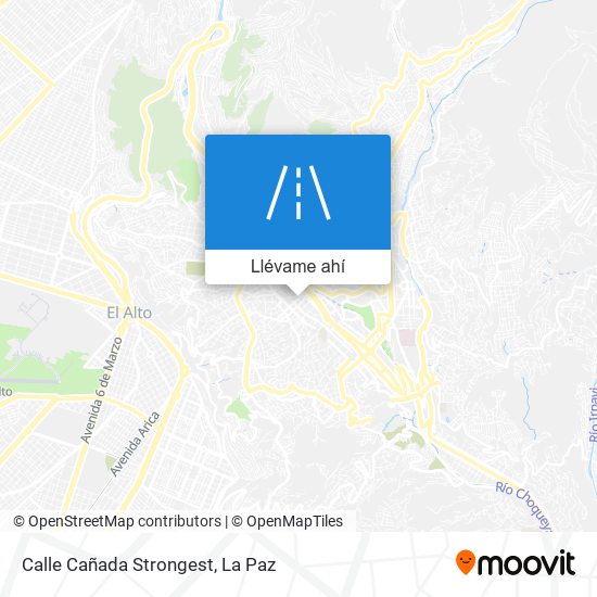 Mapa de Calle Cañada Strongest