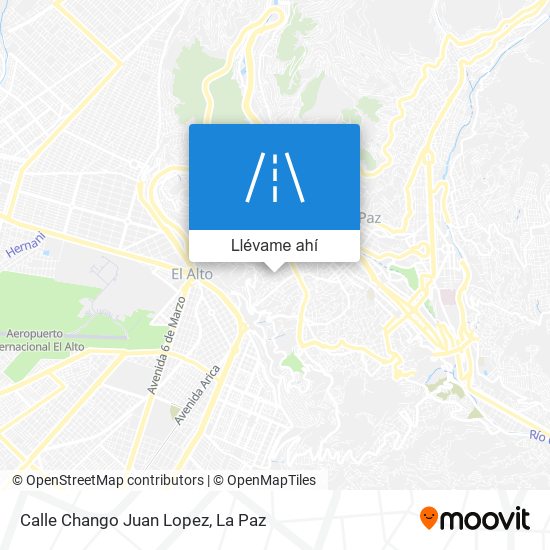Mapa de Calle Chango Juan Lopez