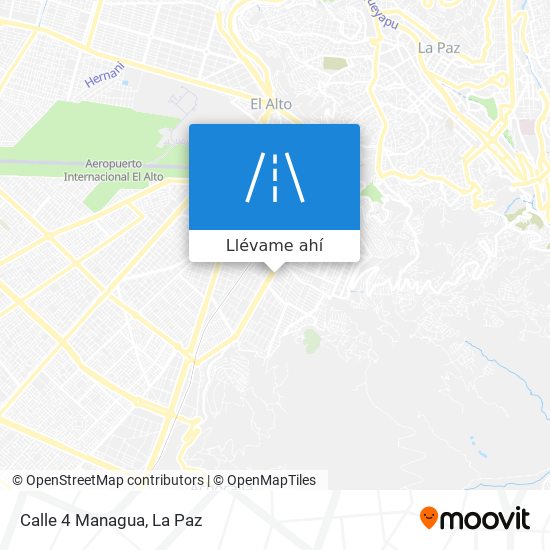 Mapa de Calle 4 Managua