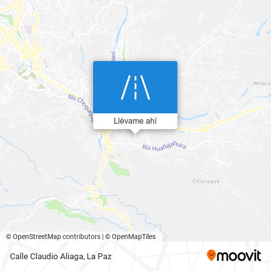 Mapa de Calle Claudio Aliaga