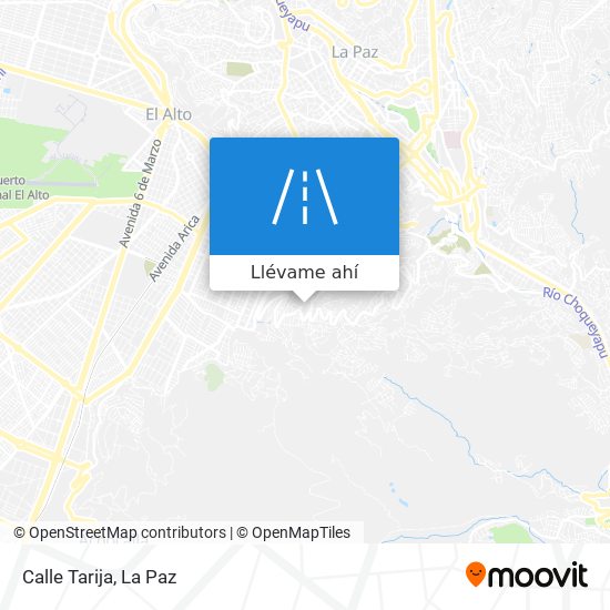 Mapa de Calle Tarija