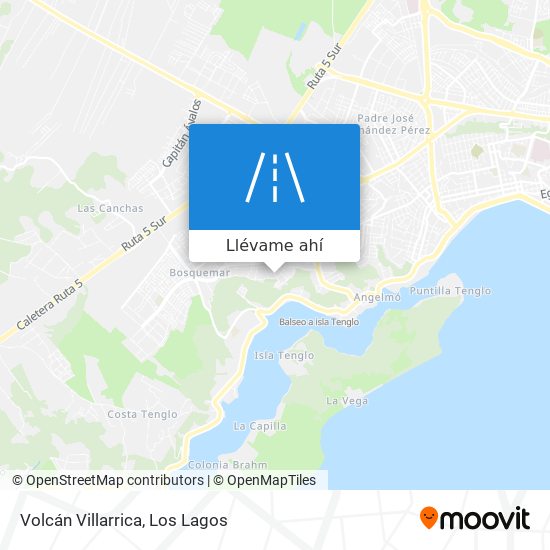 Mapa de Volcán Villarrica