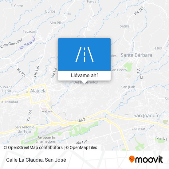 Mapa de Calle La Claudia