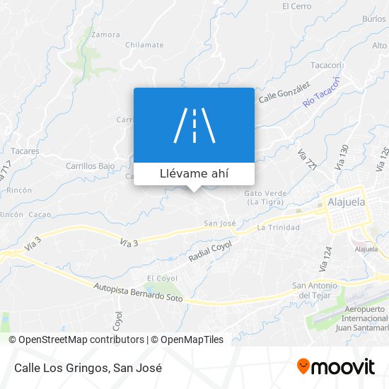 Mapa de Calle Los Gringos