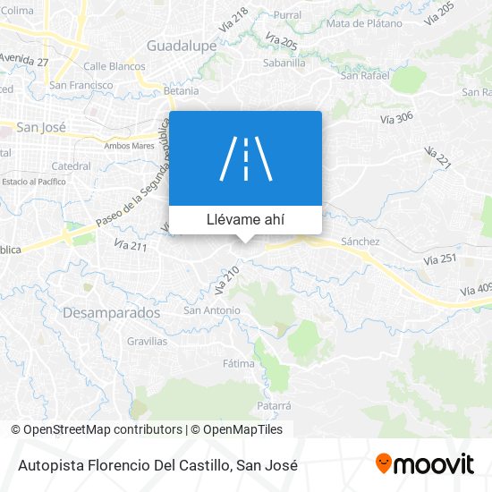 Mapa de Autopista Florencio Del Castillo