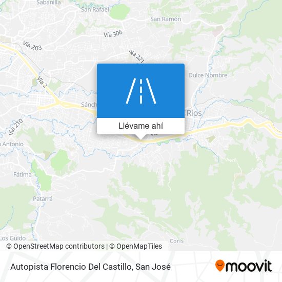 Mapa de Autopista Florencio Del Castillo